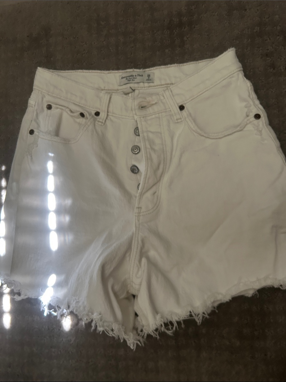 Abercrombie and Fitch Curve love Dad shorts High-Rise Denim Women’s Shorts